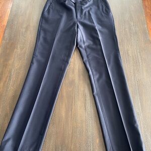 Navy Wool Trousers 32 Slim